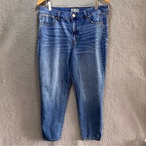 Rewash Brand Jeans Women Size 14 Blue Denim Medium Wash Cropped